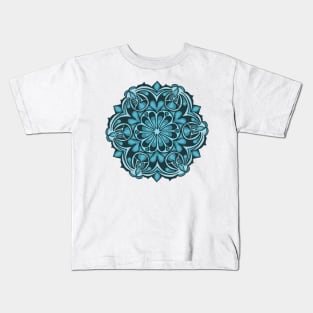 Blue mandala Kids T-Shirt